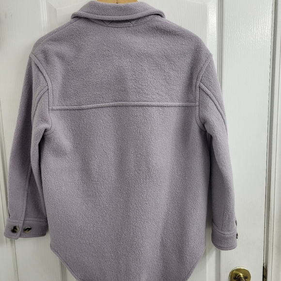 Aritzia Wilfred Free Ganna Shirt Jacket XS Guell Grey - Picture 5 of 5